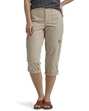 Lee Women's Ultra Lux Comfort with Flex-to-Go Cargo Capri Pant | Amazon (US)