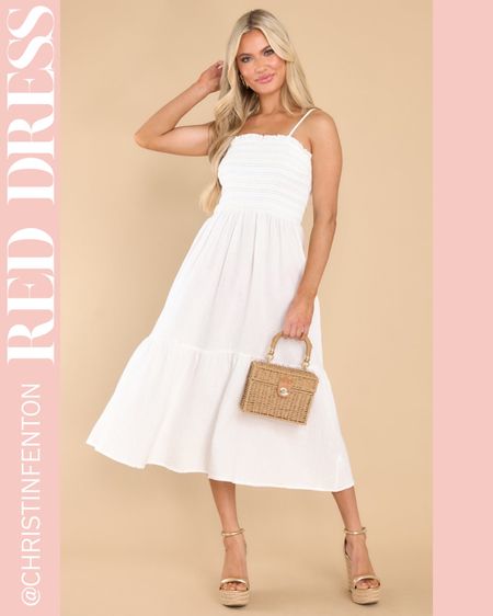 White midi dress 🤍

#LTKunder100 #LTKstyletip #LTKwedding