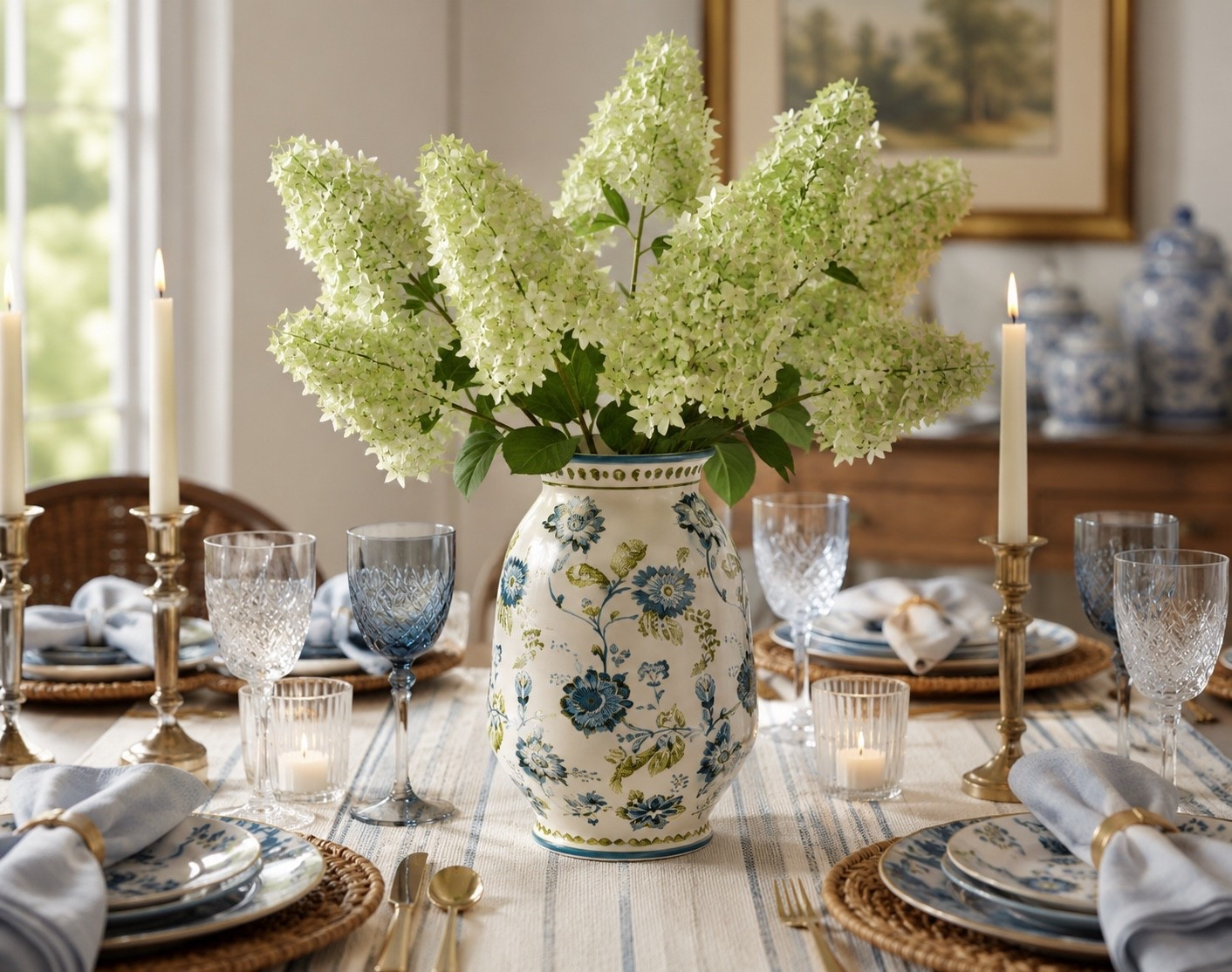This Threshold vase + stem combo is giving timeless cottage home vibes 🤍🌿

The blue floral vase paired with these soft hydrangea stems is SO pretty for spring and summer tablescapes, kitchen islands, dining tables, and cozy home decor styling.

#LTKSeasonal #LTKHome