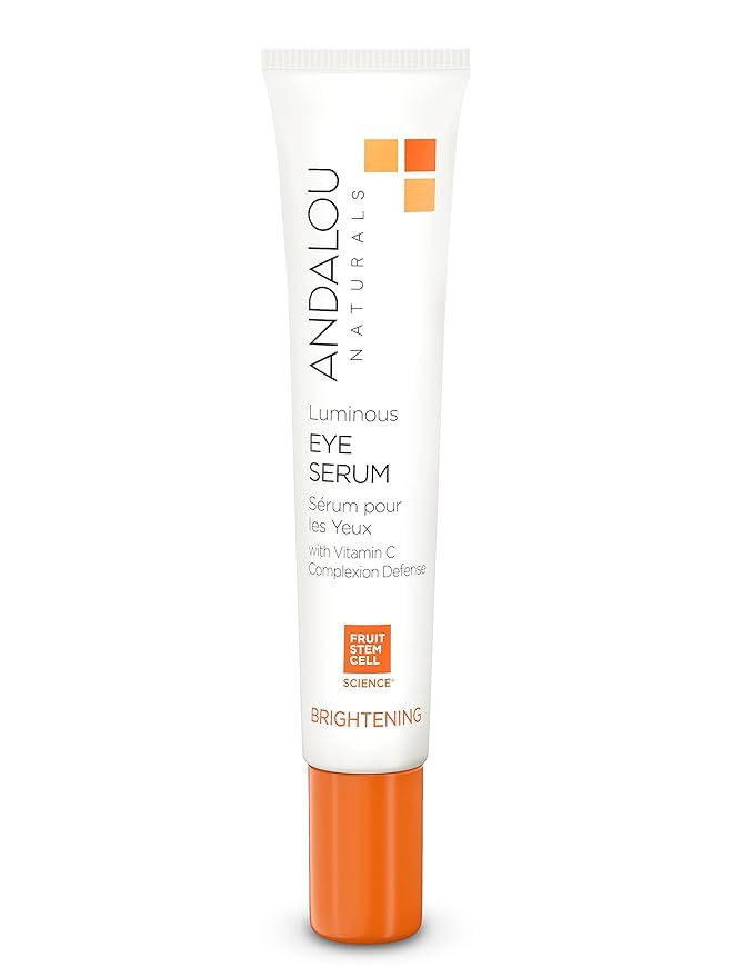 Andalou Naturals Luminous Eye Serum, Brightening Eye Cream for Dark Circles and Puffiness, Vitami... | Amazon (US)