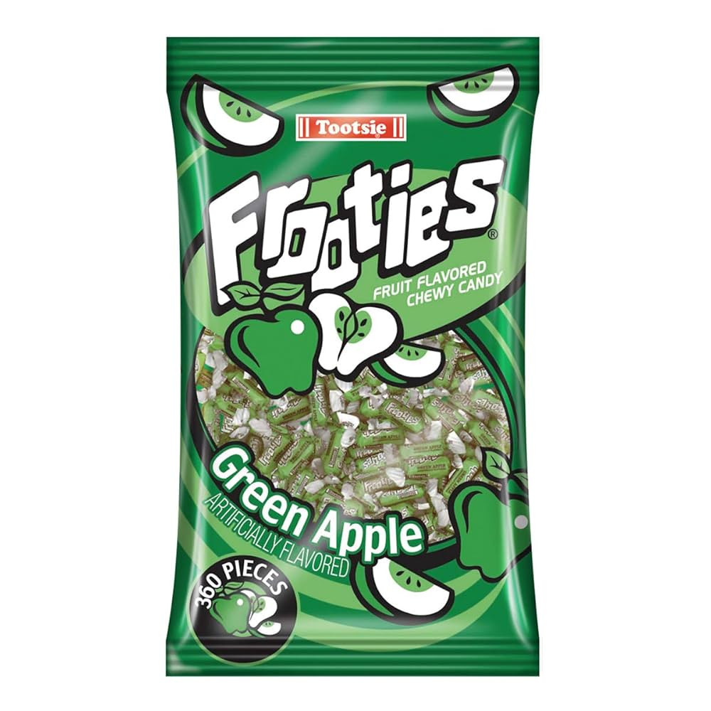 Tootsie Roll Green Frooties – 2 Pound Bag of Individually Wrapped Chewy Candy – Gluten Free, ... | Amazon (US)