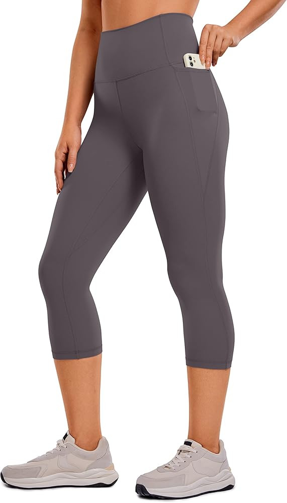 CRZ YOGA Womens Butterluxe Workout Capri Leggings with Pockets 21 Inches - High Waisted Gym Athle... | Amazon (US)