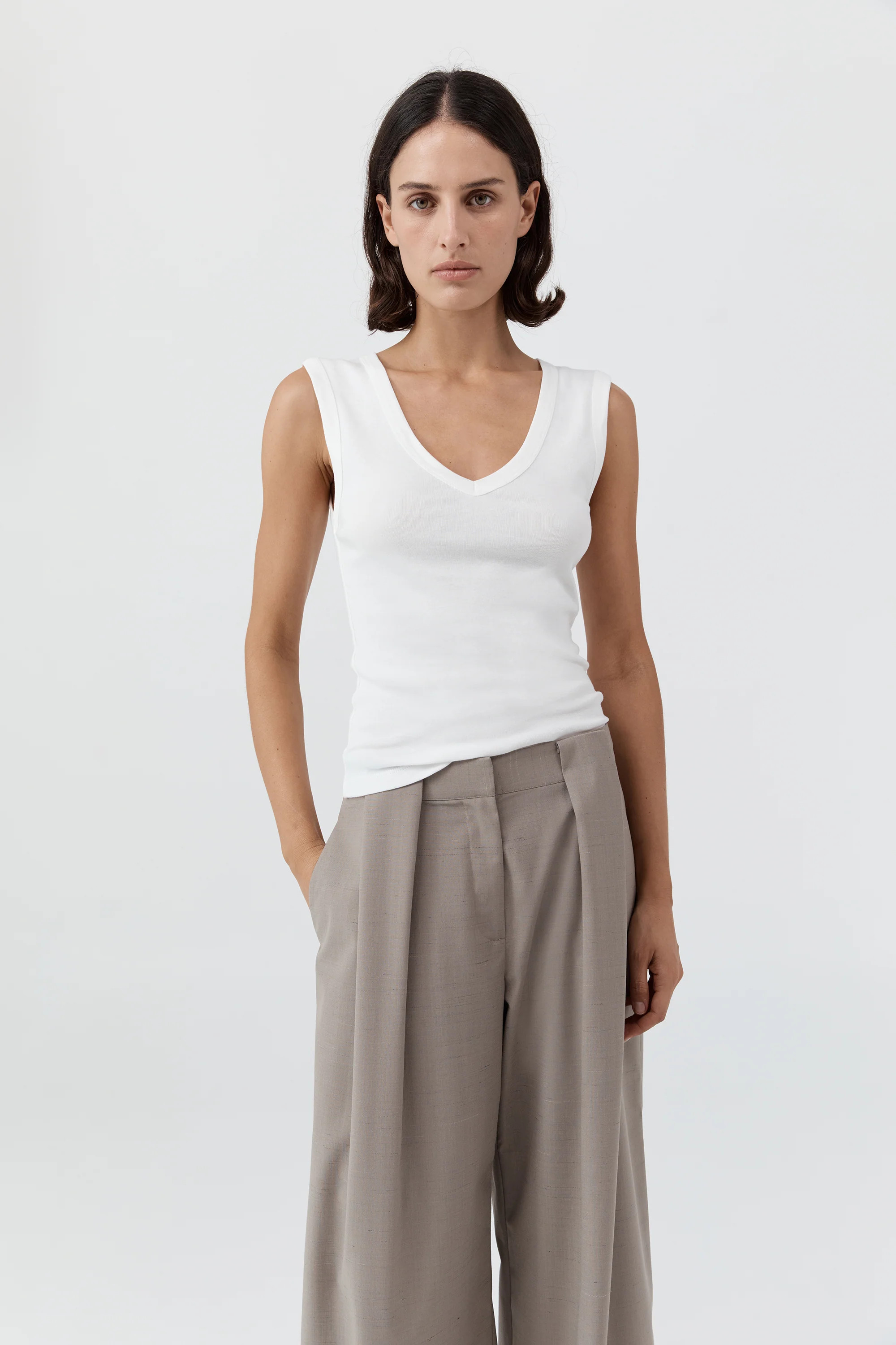 Organic Cotton 90s Top - White | St. Agni (US, UK, EU)