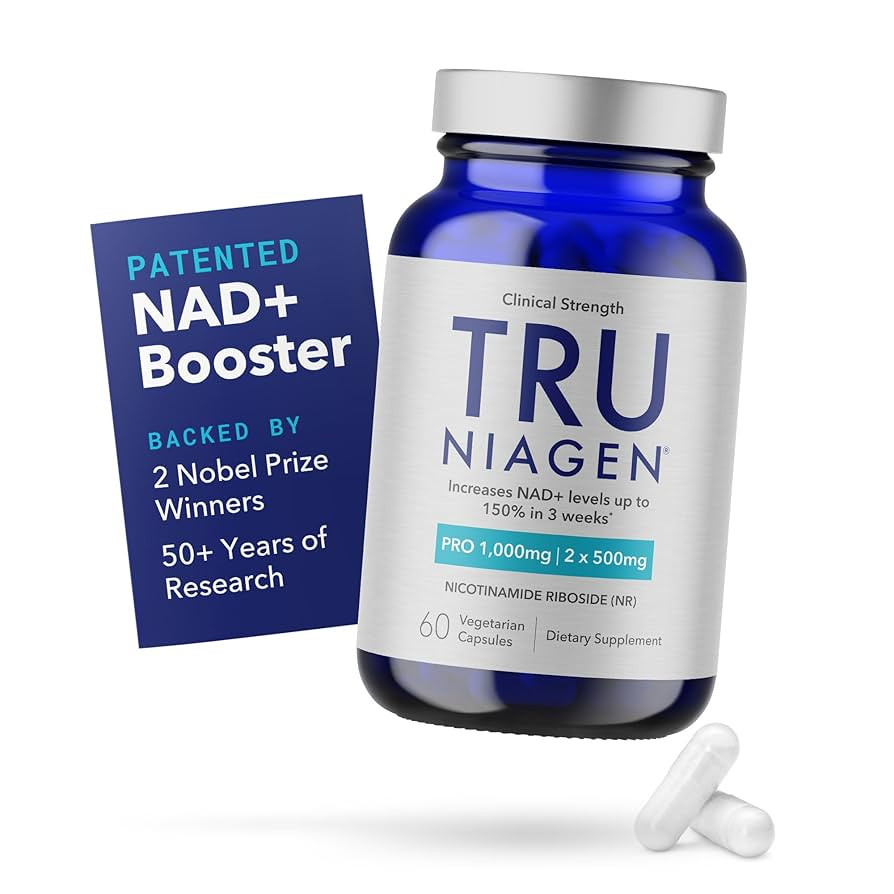 TRU NIAGEN PRO NAD+ Supplement for Anti Aging and Cell Regeneration, 2 x 500mg Patented Niagen, 3... | Amazon (US)