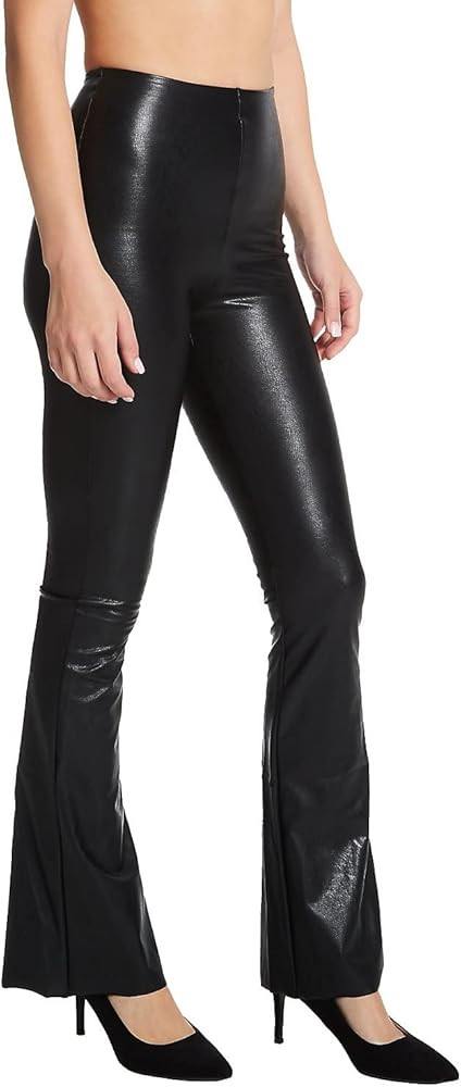 commando Faux Leather Flared Leg w/Perfect Control SLG20 Black MD (8-10) at Amazon Women’s Clot... | Amazon (US)