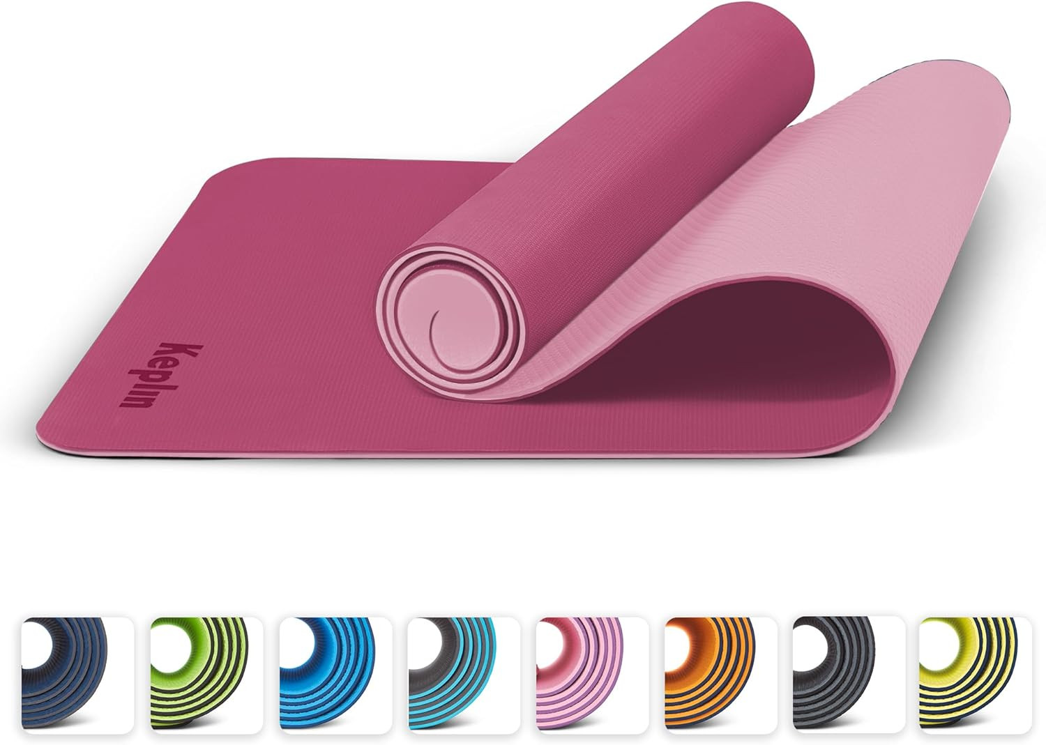 KEPLIN Yoga & Exercise Mat with Carry Strap, Large Non-Slip Comfortable Training & Workout Floor ... | Amazon (UK)