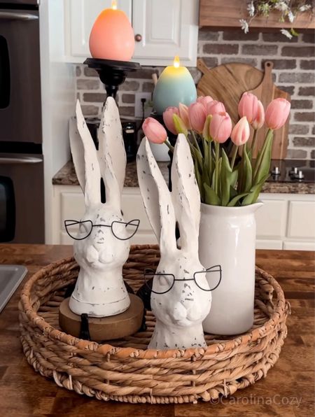 These adorable Easter egg faux candles from Luminara are so realistic! Use code CAROLINACOZY10 for 10% off these or anything else site-wide! The faux tulips are amazing and are my favorite real touch faux tulips!🌷 

#LTKSpringSale #LTKhome #LTKfindsunder100