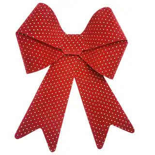 18" Red Velvet Dots Bow by Celebrate It™ Christmas | Michaels | Michaels Stores