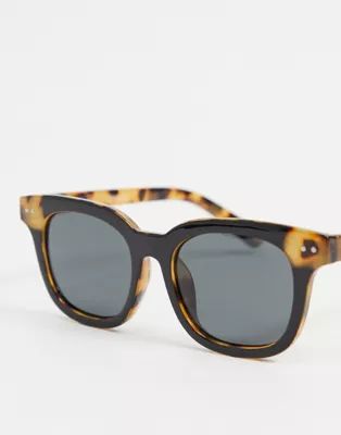ASOS DESIGN recycled frame sunglasses in polarised lens with tort blocking | ASOS (Global)