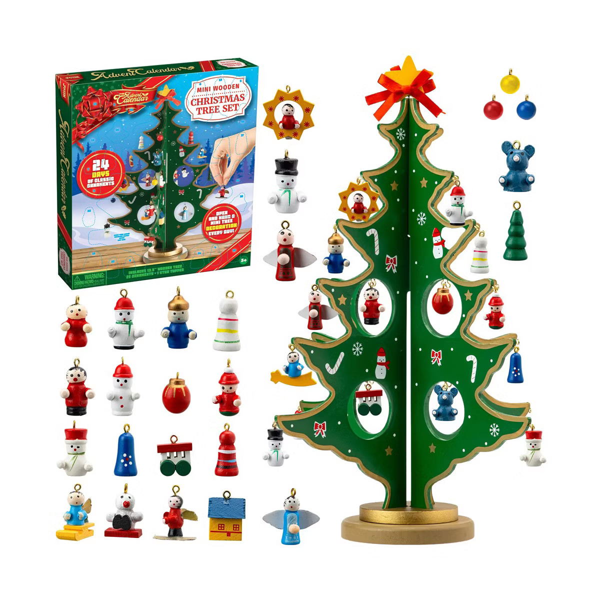 SYNCFUN 2024 Christmas Countdown Advent Calendar - Xmas Tree with Ornaments Xmas Gift for Kids | Target