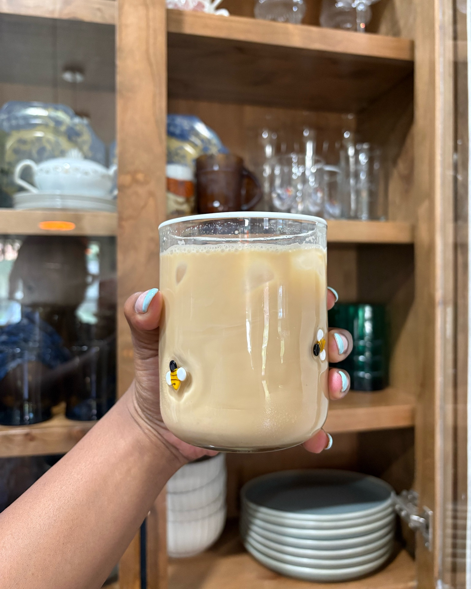 I hardly EVER am influenced to purchase things on a whim, but I saw these juice cups for sale at Anthropologie, and had to get two to honor my homestead. 

I miss my bees & chickens so much! 

These are some hardy cups, and they made my iced latte this morning feel so boujee!

#LTKmorningroutine #LTKHome