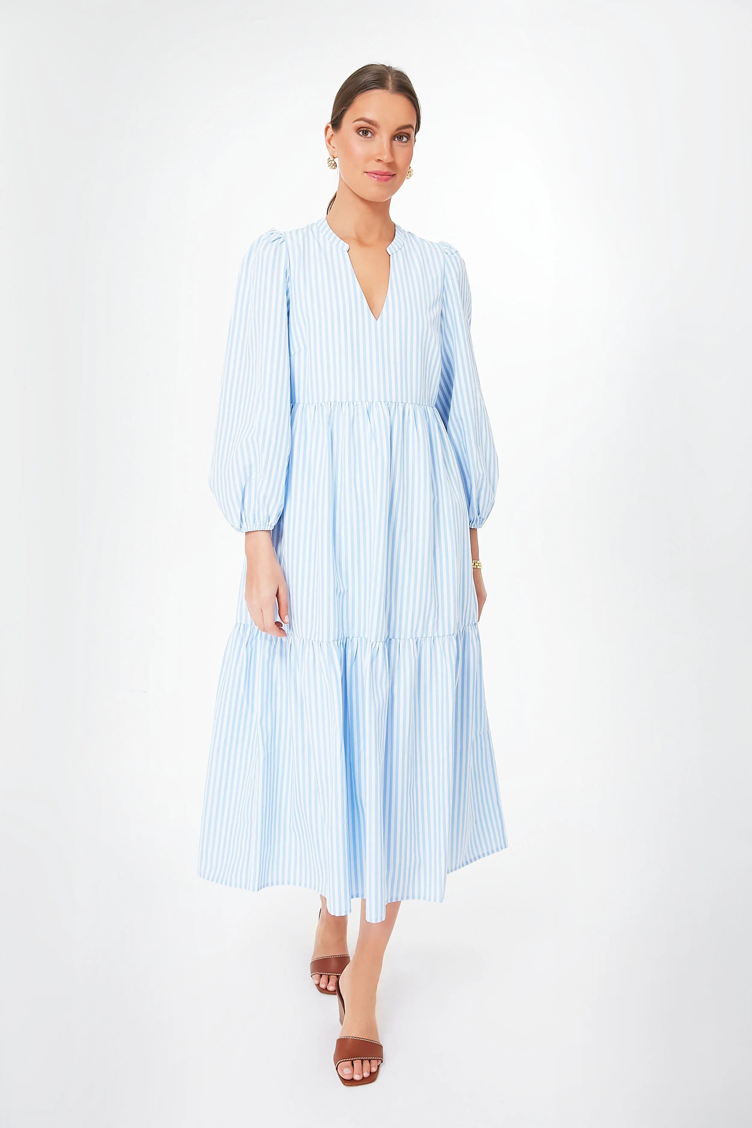 Blue Stripe Alora Maxi Dress | Tuckernuck (US)