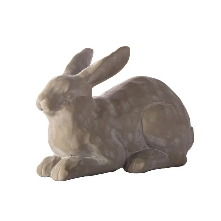 Urban Terracotta Resting Rabbit Figurine Distressed Finish Gray | Walmart (US)