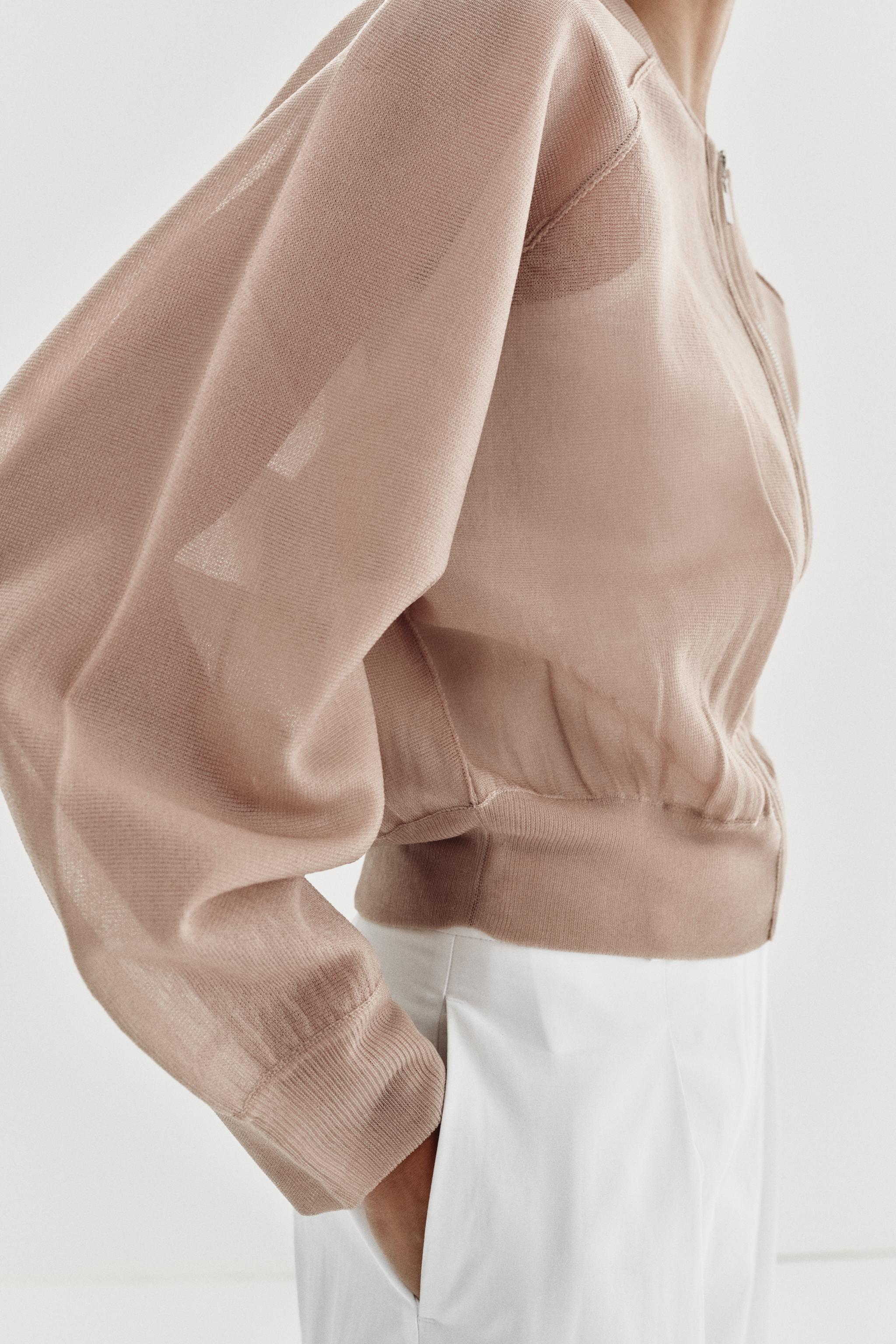 KNIT BOMBER JACKET | Zara UK