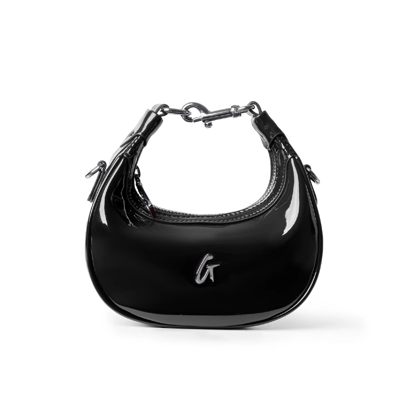 NANO MIRROR HOBO BAG - MIRROR BLACK | Glam-Aholic Lifestyle