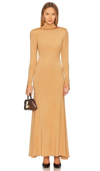 Kyma Maxi Dress in Taupe | Revolve Clothing (Global)