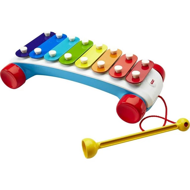 Fisher-Price Classic Xylophone Toddler Pretend Musical Instrument Pull Toy - Walmart.com | Walmart (US)