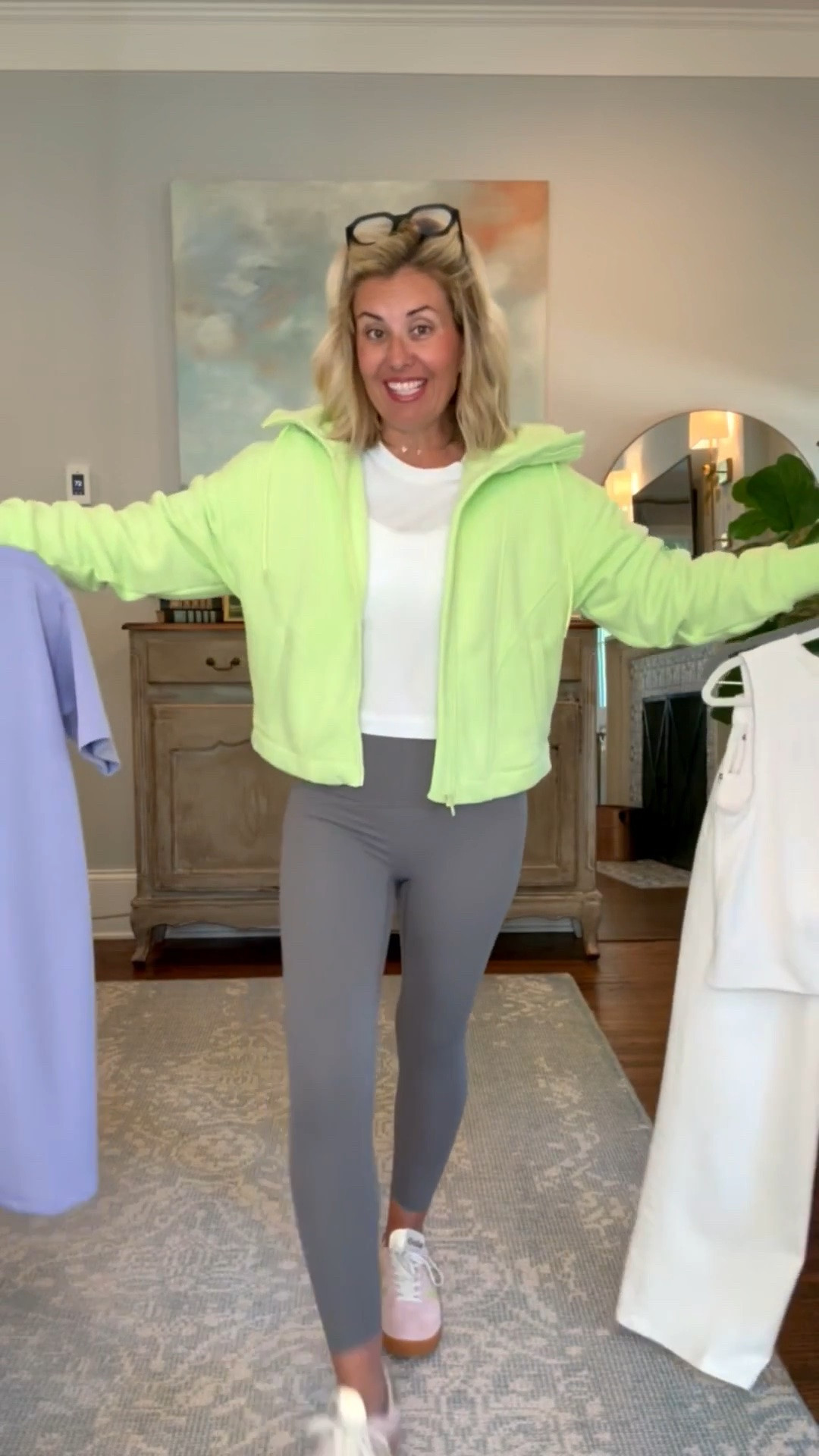 Just when we thought Spanx couldn’t get any better…. 
they brought out new colors!! Try-on coming soon!

Sizing:
Air Essentials T-Shirt Dress - small
Air Essentials Crewneck Tank - xs
Air Essentials Short 5” - small
Full Zip Hoodie - xs
Leggings - 7/8 small
Crewneck Tank - xs 
Tie-Waist Dress - small 
Wide Leg Jeans - xs petite

#LTKdayinmylife #LTKmomlife #LTKOver40