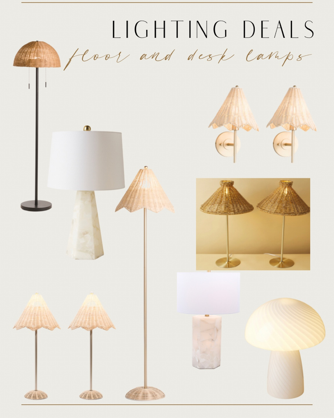 Lighting deals!

Floor lamp, table lamp, desk lamp, sconces, mushroom lamp, woven lamps

#LTKhome