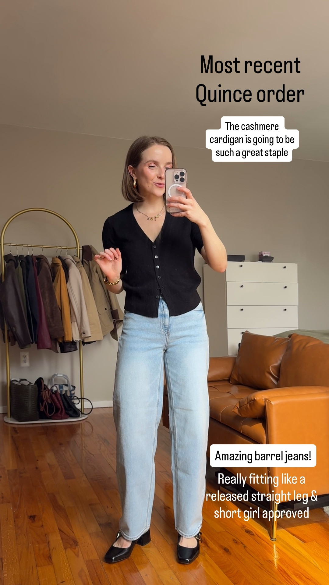 Quince order is in! Short sleeve cashmere sweater for spring xs
Barrel jeans that work for us shorties! (I’m 5ft 2) wearing size 25
365 day free returns and shipping 


#LTKootd #LTKSaleAlert #LTKPetite
