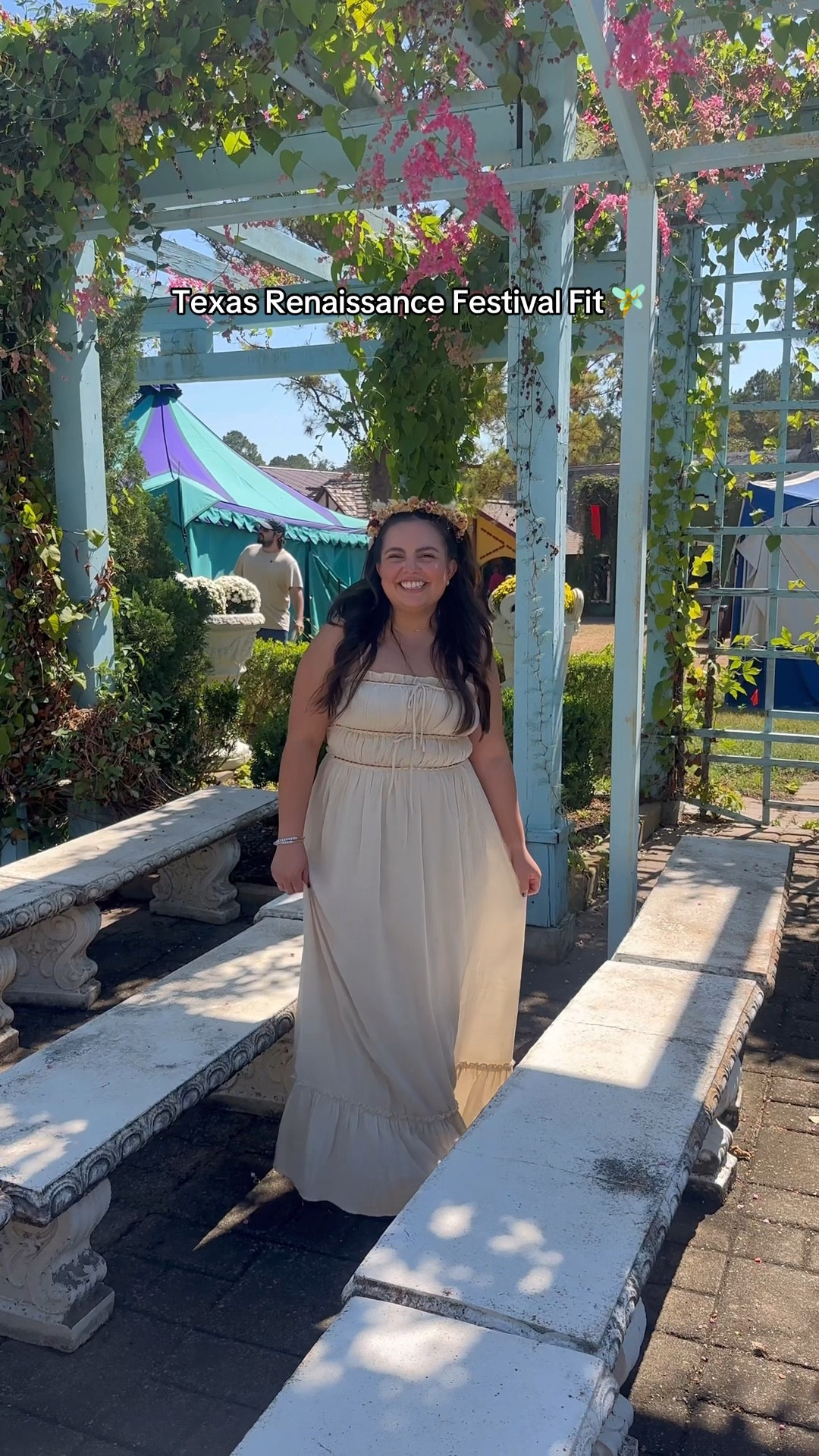 Renaissance Festival Look 🧚

Ruffled dress with bows in front, beige with burnt orange accents. 

#falldress #marshallsfind 

#LTKShoeCrush #LTKFindsUnder50 #LTKHalloween