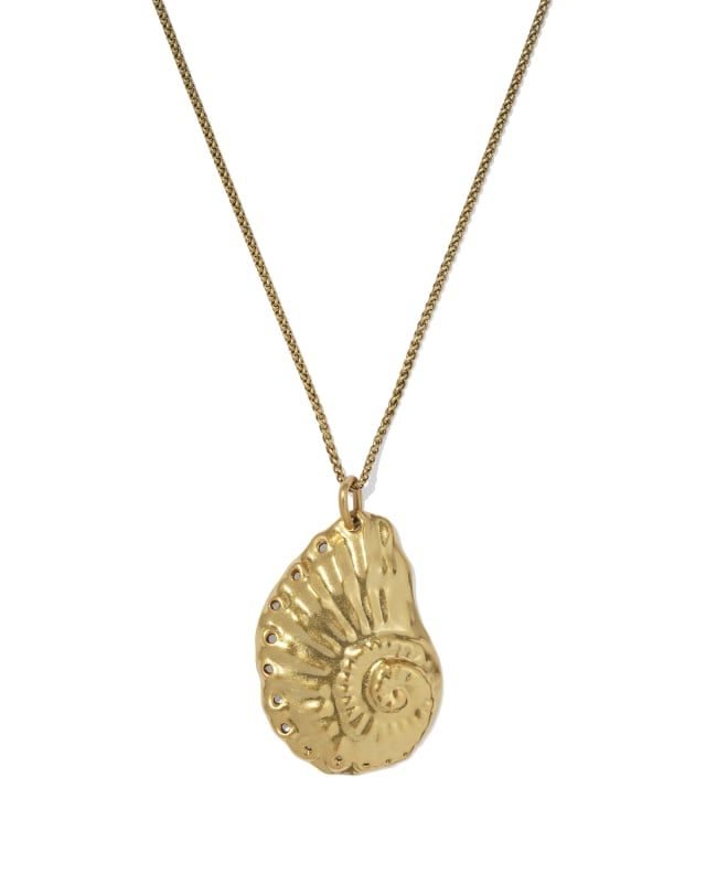 Marina Long Pendant Necklace in Vintage Gold | Kendra Scott