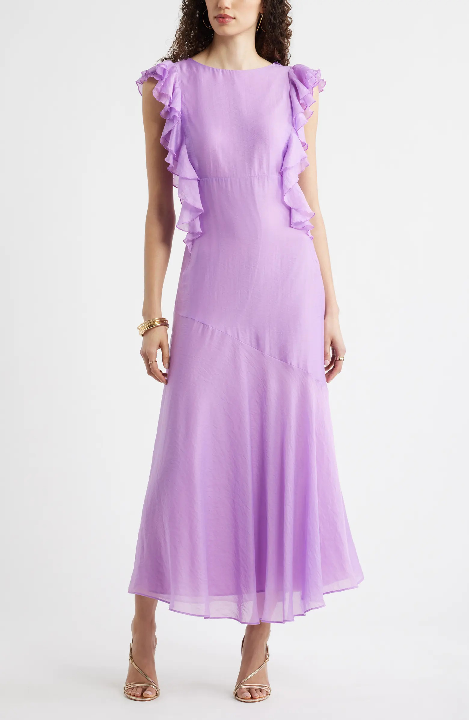 Chelsea28 Flutter Sleeve Maxi Dress | Nordstrom | Nordstrom