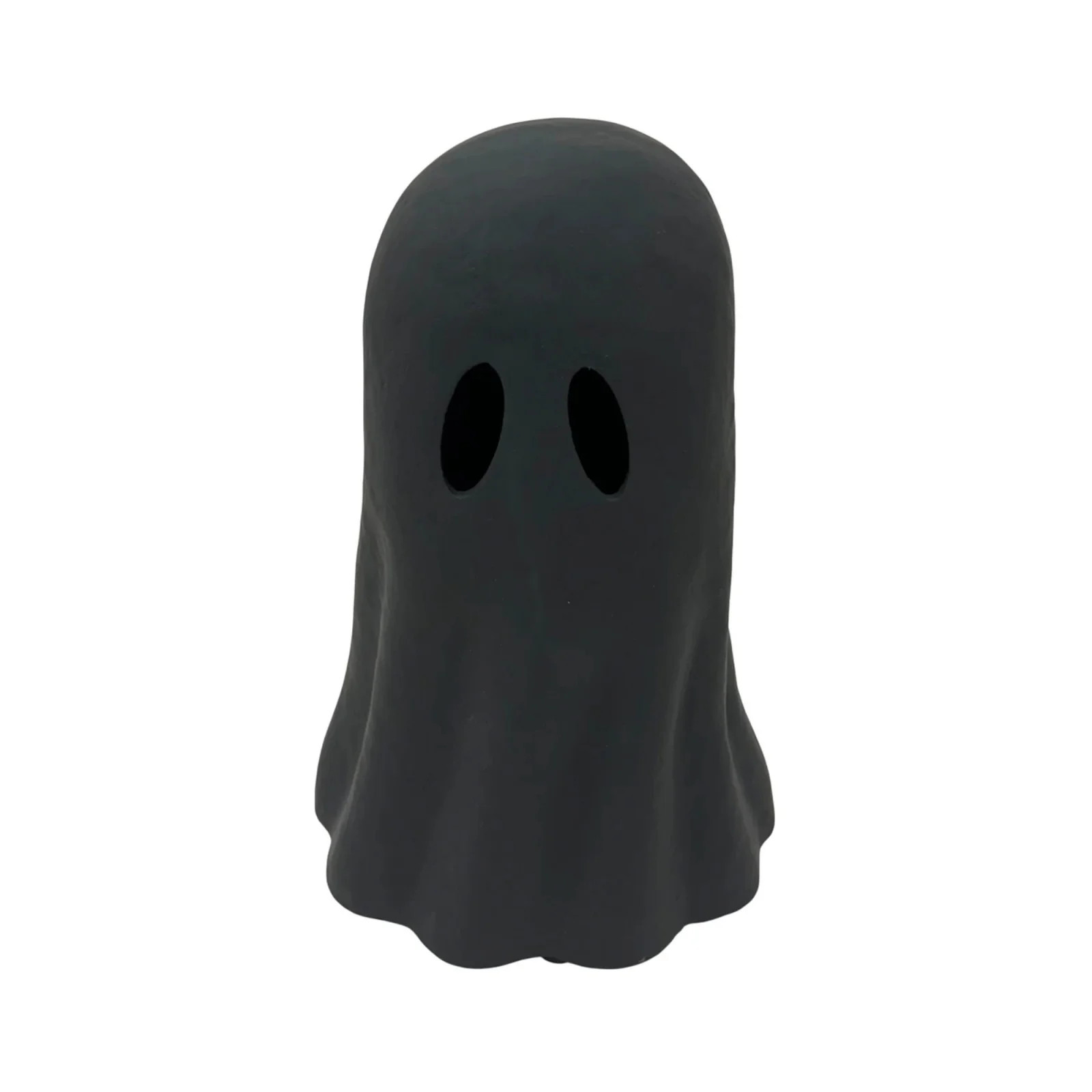 Halloween Paper Mache Ghost Tabletop Decoration, Black, 4" Halloween Indoor Decor Resin | Walmart (US)