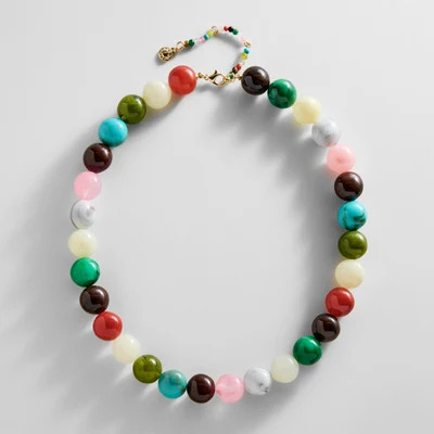 Mini Jane Beaded Necklace - Fresco Multi | BaubleBar