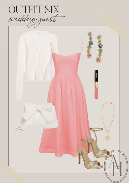 I love this coral colored dress and metallic heels perfect for a summer wedding! 

#LTKFind #LTKstyletip #LTKSeasonal