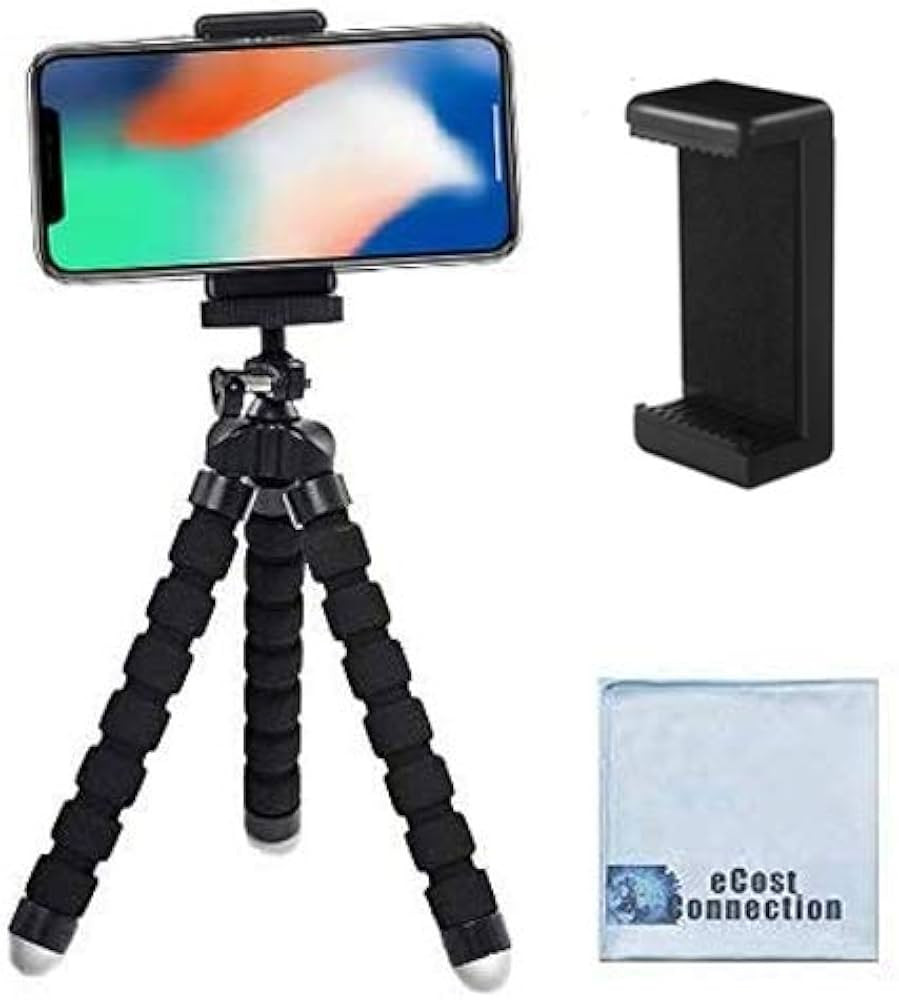 Acuvar 6.5” inch Flexible Tripod with Universal Mount for All Smartphones & an eCostConnection ... | Amazon (US)