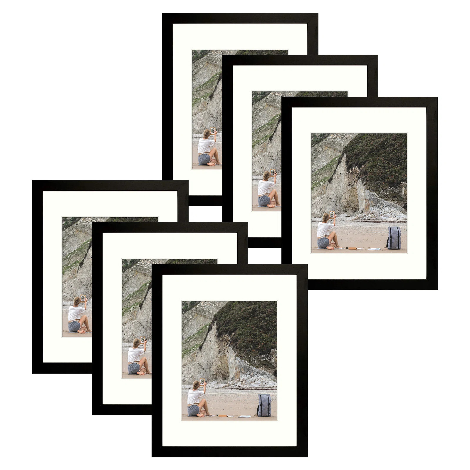 Dreketi Picture Frame Set Gallery Wall with Real Glass (Set of 6) | Wayfair North America