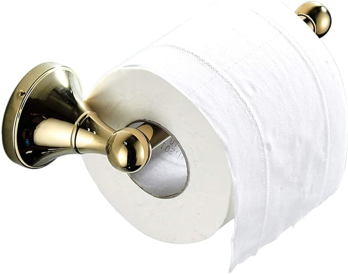 Flybath Toilet Paper Holder Without Cover Brass Bathroom Paper Tissue Roll Wall Mounted, 20 cm / ... | Amazon (US)