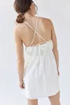 Urban Renewal Remnants Tie Back Poplin Mini Dress | Urban Outfitters (US and RoW)