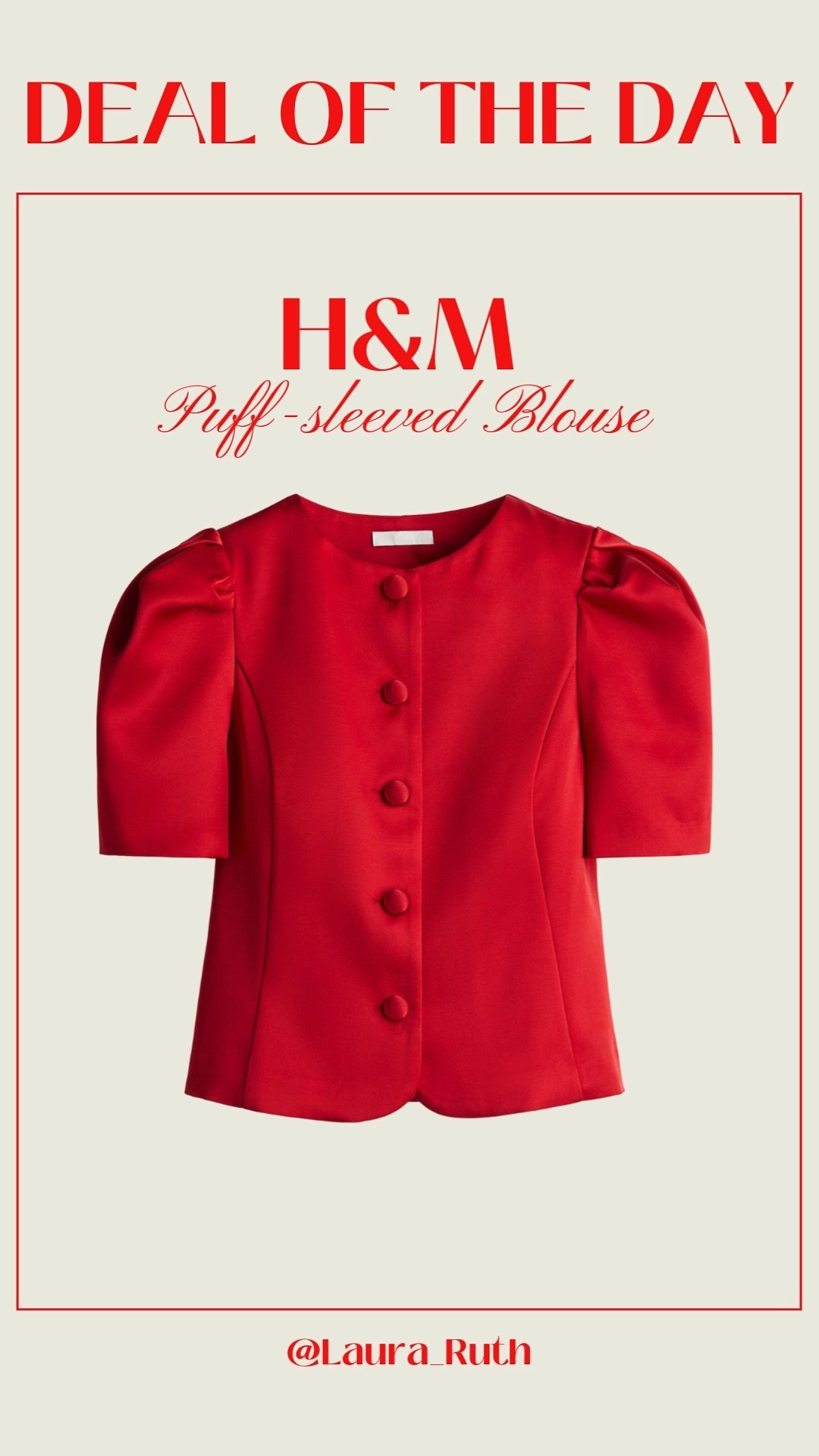 Deal of the Day - H&M Puffed Sleeve Blouse I featured a few weeks back. This is a gorgeous party top and it’s on a Black Friday Deal! ♥️🍸 

#LTKCyberWeek #LTKuk #LTKpartywear