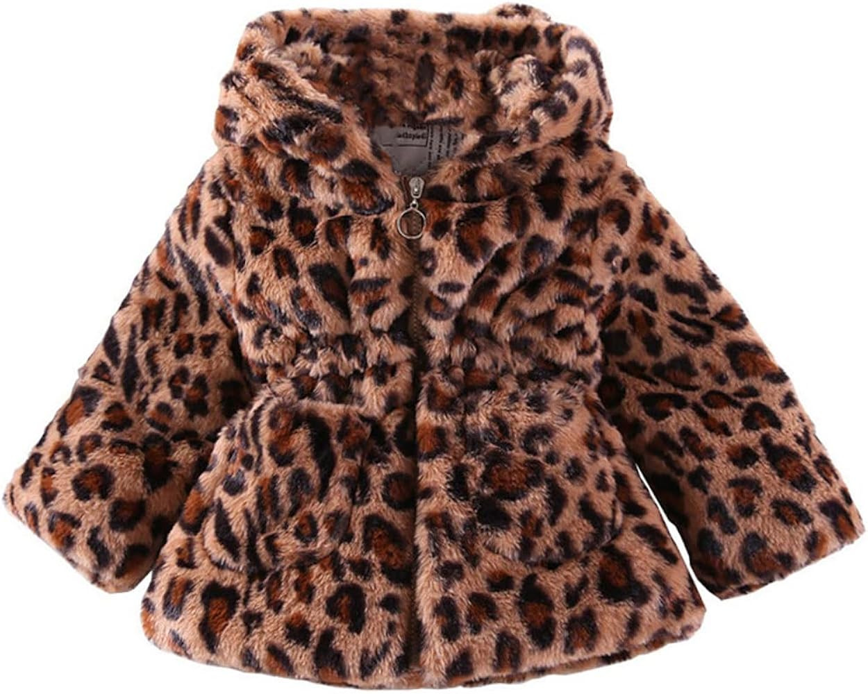 WEONEDREAM Toddler Girls Winter Fleece Coat Kids Hooded Faux Fur Jacket Baby Warm Outwear | Amazon (US)