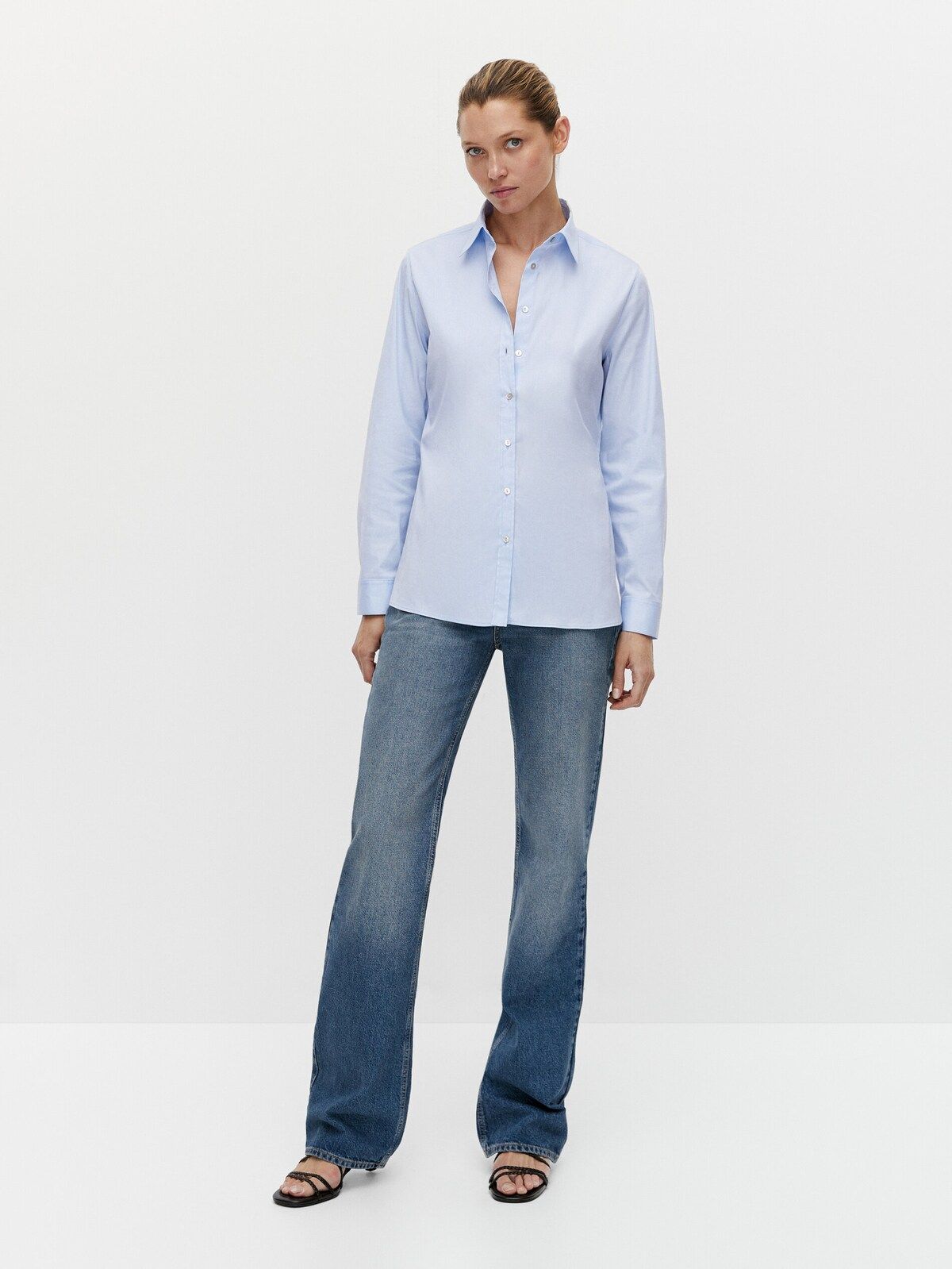 Stretch cotton shirt | Massimo Dutti (US)