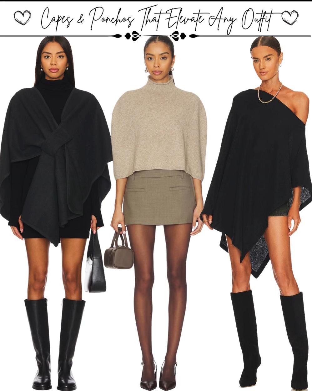 Capes and ponchos are the ultimate throw-on statement pieces 🧥
Effortless, elegant, and endlessly stylish, perfect for layering while still looking polished. These silhouettes prove outerwear can be the outfit.

#CapesAndPonchos #StatementOuterwear #ChicLayering
#FallWinterStyle #OuterwearEdit
#FashionLookbook #EffortlessElegance 

 #LTKMidsize #LTKPetite #LTKPlusSize