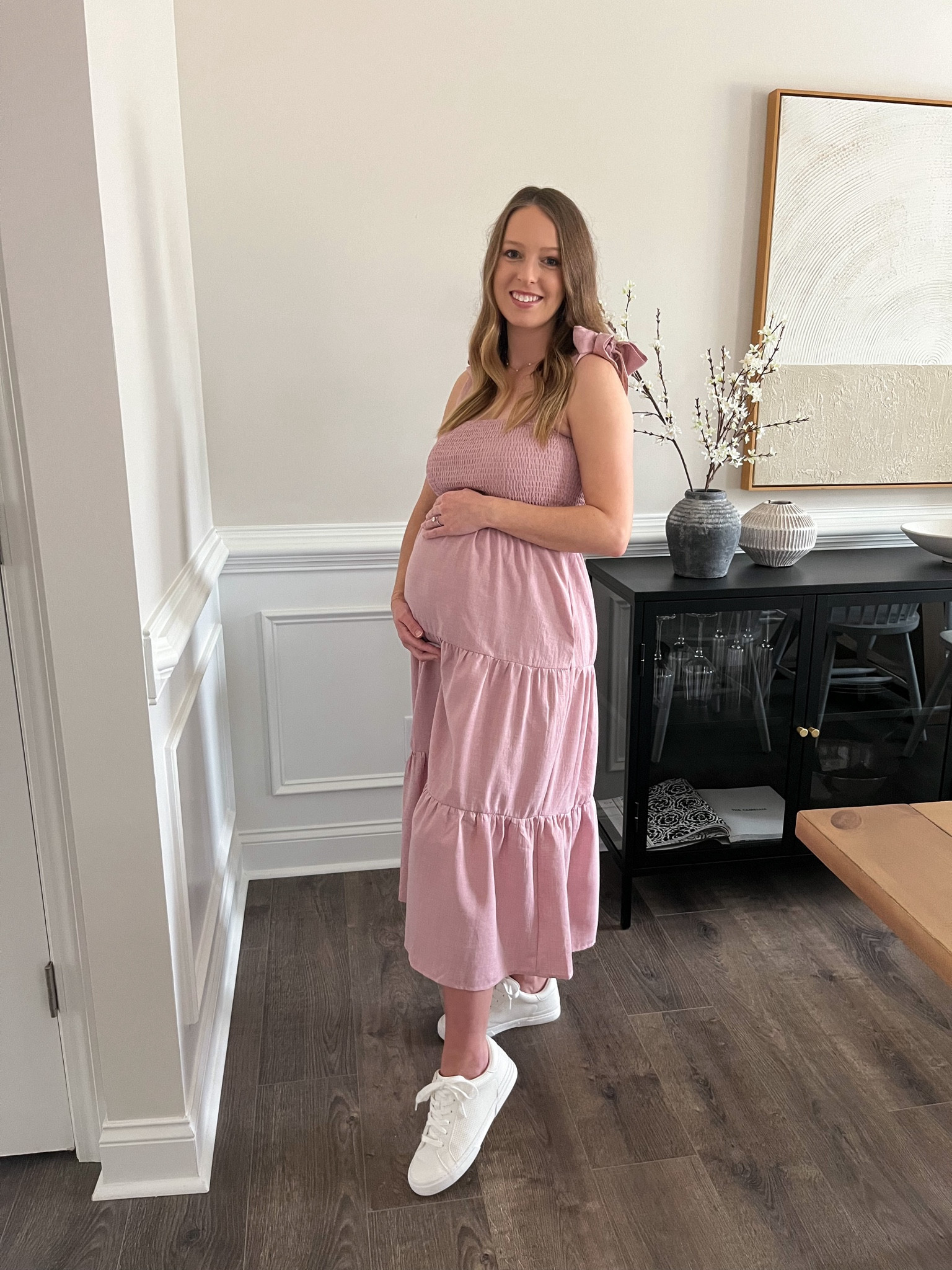 Mauve Maternity Dress