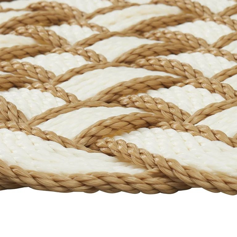 Mainstays Woven Pretzel Knotted PVC Outdoor Doormat, 18" x 30" | Walmart (US)