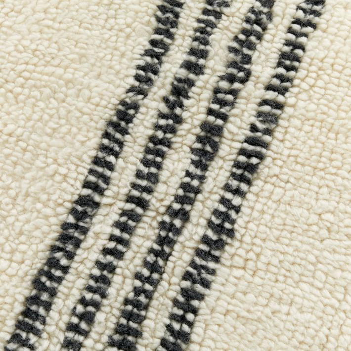 Center Stripe Shag Rug | West Elm | West Elm (US)