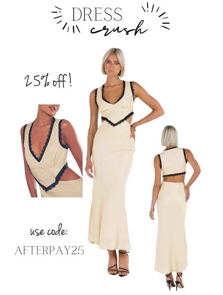 I’m IN LOVE with this dress and it’s on sale!

✨ Use code: afterpay25 ✨

Event dress, easy dress, gala dress, formal dress, maxi dress, sale alert, spring style, spring wedding. 

#LTKsalealert #LTKSeasonal #LTKGala