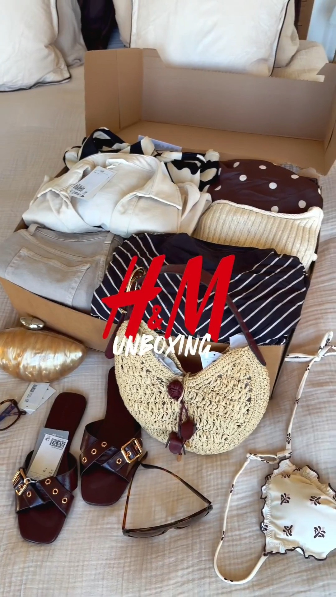 H&M spring unboxing and I fear this might be my favourite drop yet 🤎
H&M NL/UK/DE currently have 20% off! Limited time! Also on the bed set you see so I linked that one as well. I love how soft it feels 😍 glasses I couldn’t link 😰 They’re sold out everywhere!

Like this post to save it to your favourite folder and come back later to shop.

H&M new arrivals, spring outfits, summer outfits, polka dot dress, chocolate brown outfit, brown co ord set, printed matching set, beige straight leg jeans, white blouse outfit, woven straw bag, brown buckle sandals, chic holiday outfit, capsule wardrobe pieces, neutral outfits, rich girl aesthetic, effortless style, classy summer looks, statement print outfit, minimalist chic, elevated basics

#LTKSeasonal #LTKTravel #LTKHome