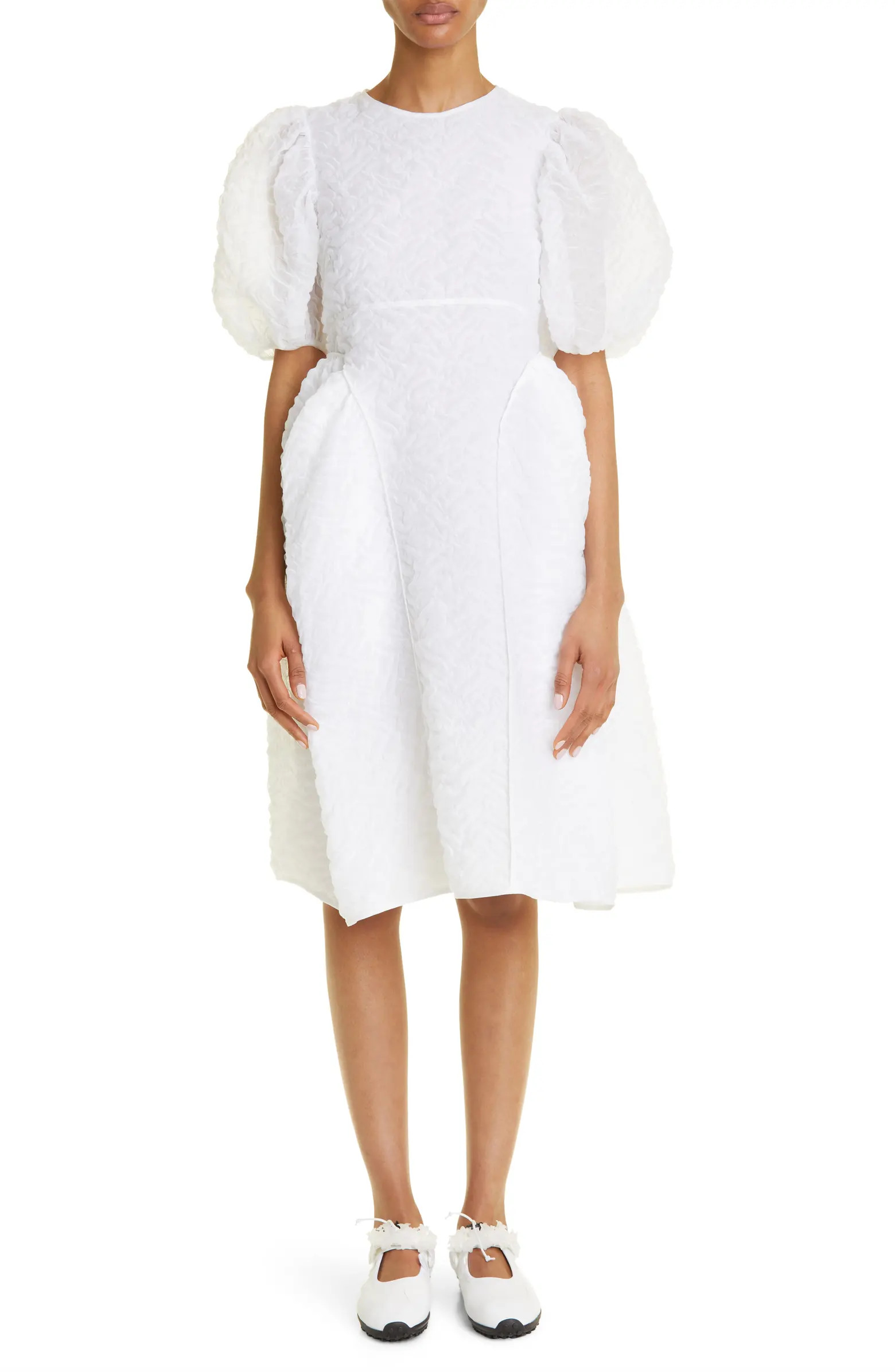 Fonda Nimbus Matelassé Midi Dress | Nordstrom