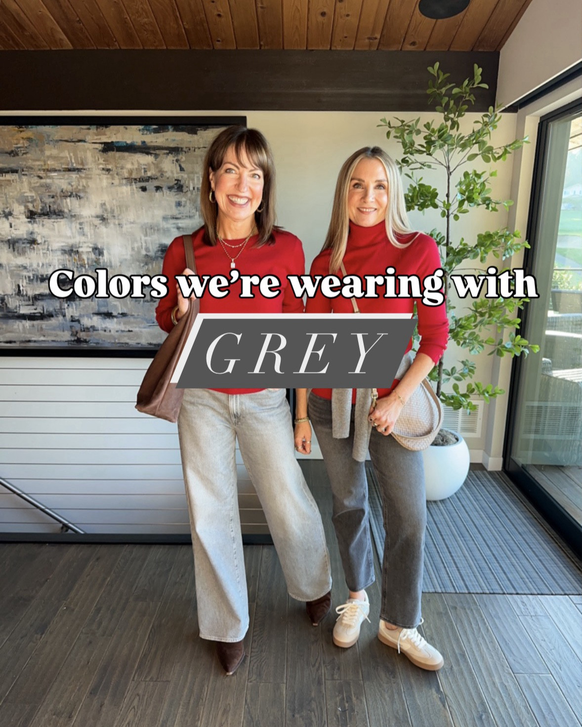 You’ve been loving these grey jeans and ideas for how to style them!

Cool grey is so underrated when it comes to denim! It goes with so many colors and even patterns, and is less harsh than black. We especially love it with spring pastels!🌸🌼

Our straight leg & kick flare @onequince jeans fit amazing, feel as good as our designer jeans, and are only $50! Krista’s @paigejeans are a top seller and coming different lengths.

Click below to shop everything—pants, our cute tops, plus shoes & accessories! We’re both 5’6” and wear xs/s in tops and 26/27 in jeans. 

Gray jeans, Paige denim, Quince jeans, spring transition outfit 


#LTKOver40 #LTKgrwm #LTKootd