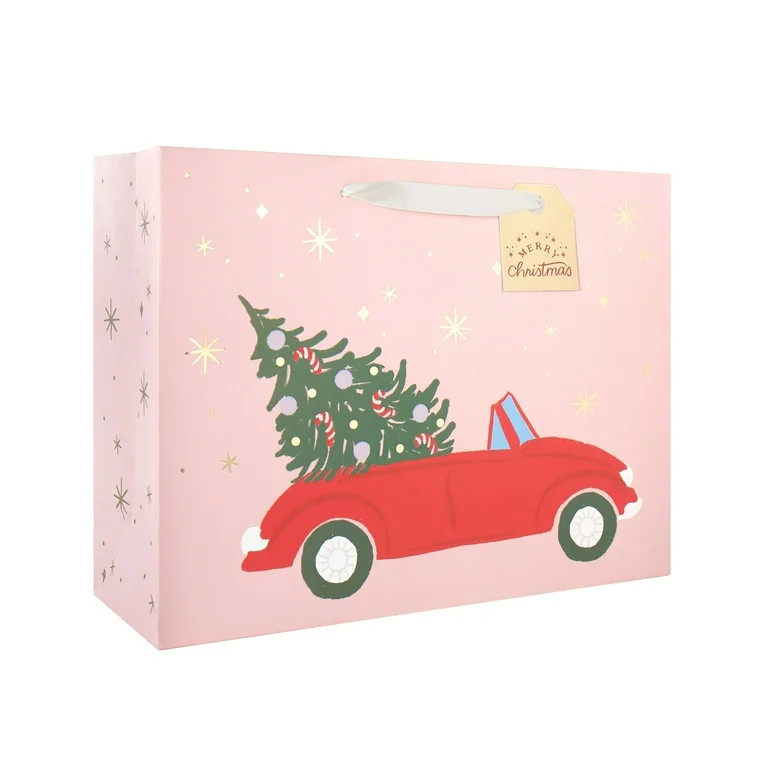 Joyful Wonder Car & Tree Large Gift Bag | Walmart (US)