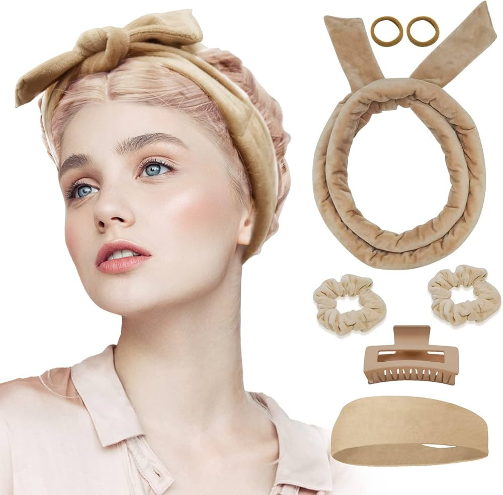 Fitifun Hair Curlers-61" Extra Long No Heat Curling Headband Hair Curlers to Sleep In, Heatless H... | Amazon (US)