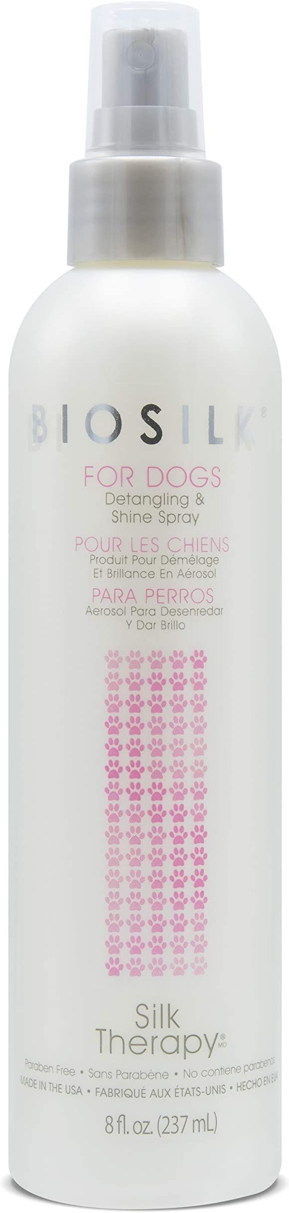 BioSilk for Dogs Silk Therapy Detangling Plus Shine Mist for Dogs | Best Detangling Spray for All... | Amazon (US)