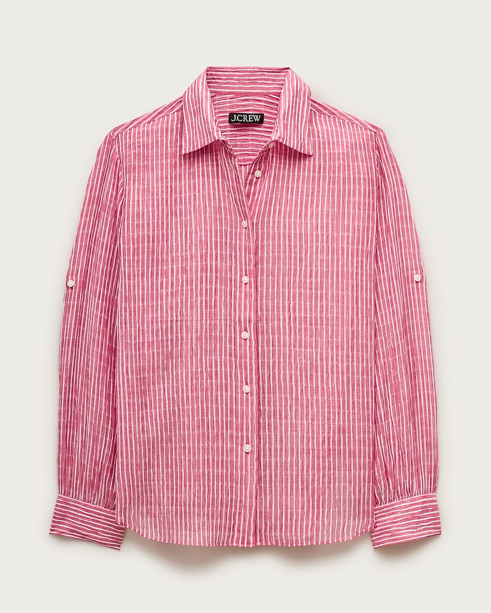 Jules classic-fit shirt in striped textured gauze | J. Crew US