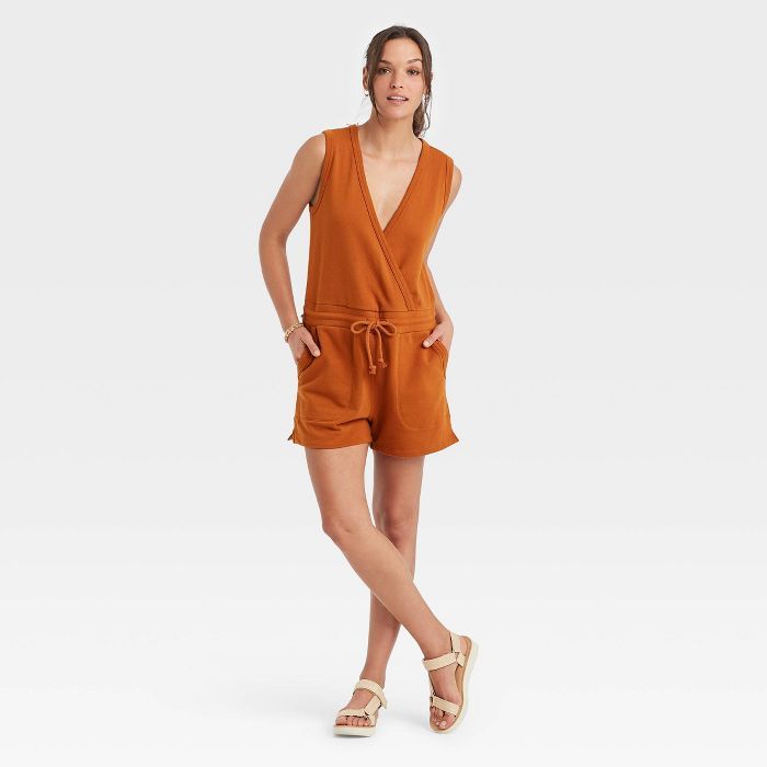 Women's French Terry Sleeveless Romper - Universal Thread™ | Target